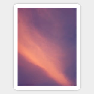 Sunset Pink Purple Sky | Blue | Clouds Photo Sticker